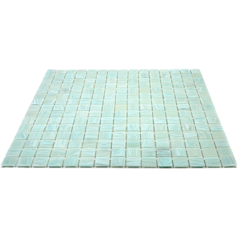 Light Pistachio Green 12x12 Glossy Uniform Square Glass Mosaic Tile (20 pack, 20 sq ft/case), photo 5 of 6