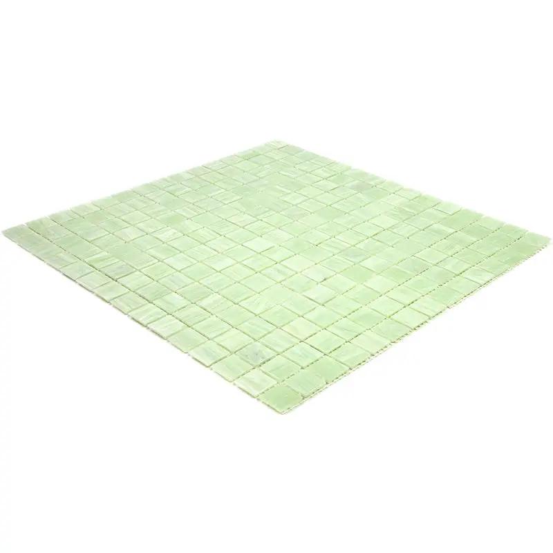 Tea Green 12x12 Glossy Uniform Square Glass Mosaic Tile (20 pack, 20 sq ft/case) by Apollo Tile