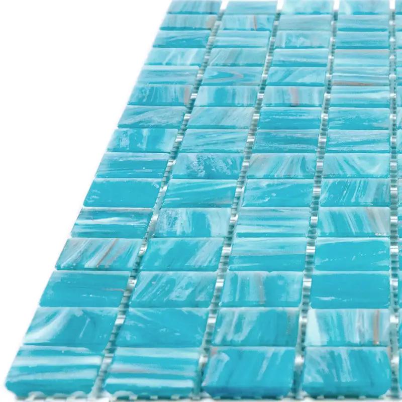 Vivid Sky Blue 12x12 Glossy Uniform Square Glass Mosaic Tile (20 pack, 20 sq ft/case) by Apollo Tile