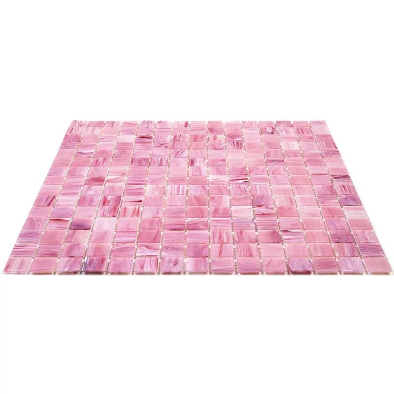 Light Red 12x12 Uniform Square Glossy Glass Mosaic Tile (20 pack, 20 sq ft/case) by Apollo Tile