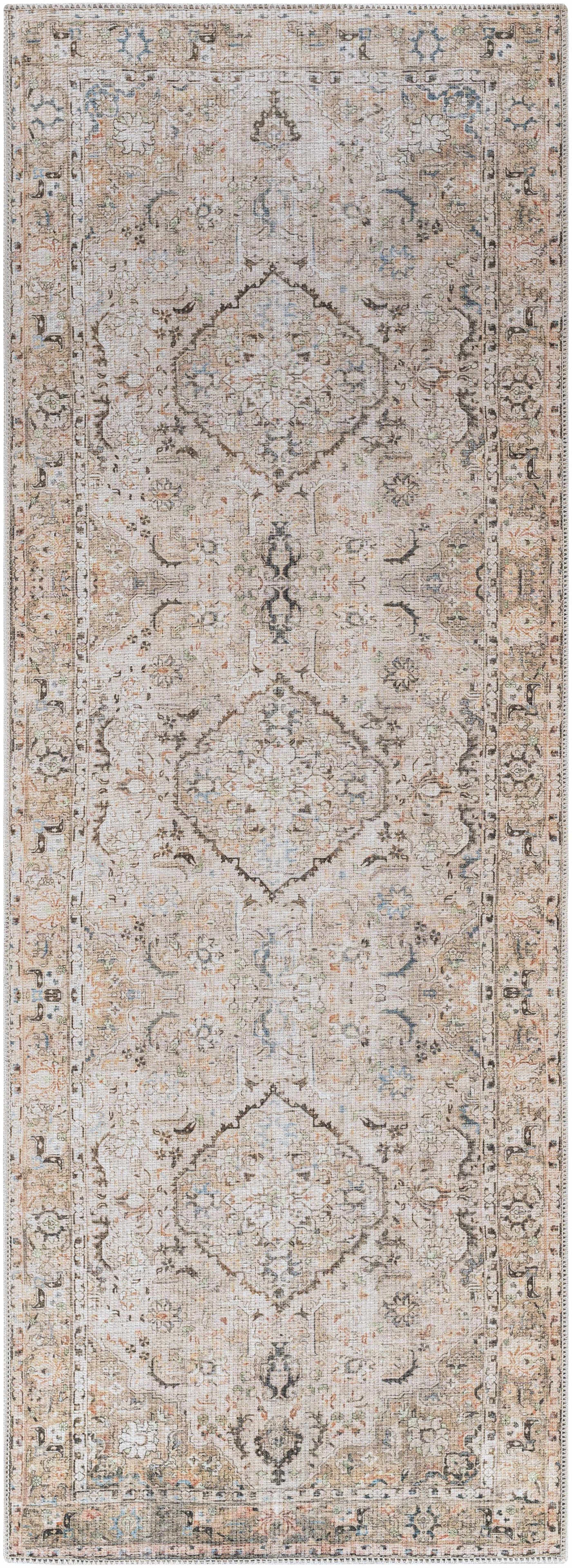 Standon Vintage Flat Pile Washable Rug by Boutique Rugs