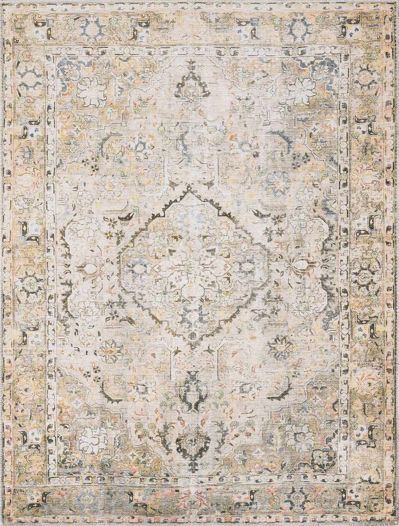 Standon Vintage Flat Pile Washable Rug by Boutique Rugs
