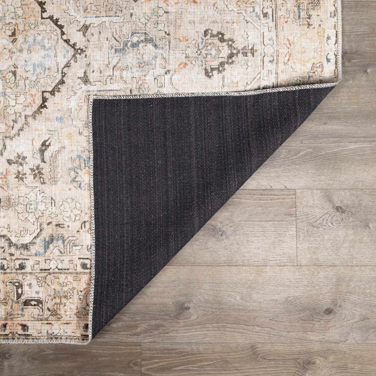 Standon Vintage Flat Pile Washable Rug by Boutique Rugs
