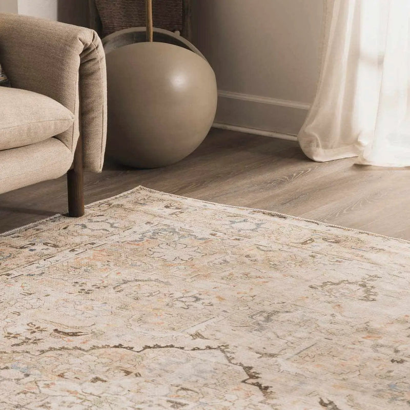 Standon Vintage Flat Pile Washable Rug by Boutique Rugs