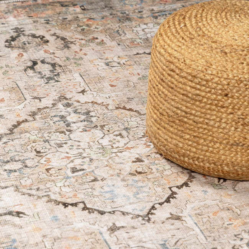 Standon Vintage Flat Pile Washable Rug by Boutique Rugs