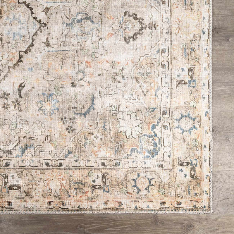 Standon Vintage Flat Pile Washable Rug by Boutique Rugs