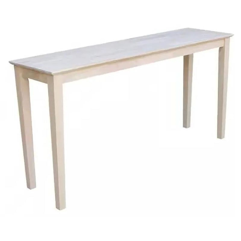 Unfinished Solid Wood 5-ft. Farmhouse Console Sofa Table by HomePacific