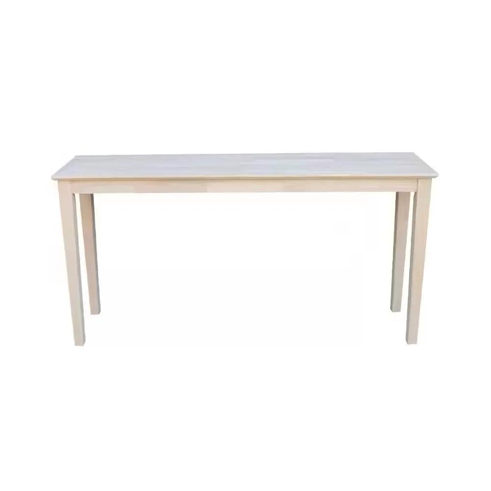 Unfinished Solid Wood 5-ft. Farmhouse Console Sofa Table by HomePacific
