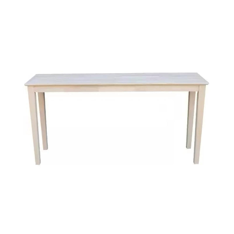 Unfinished Solid Wood 5-ft. Farmhouse Console Sofa Table by HomePacific
