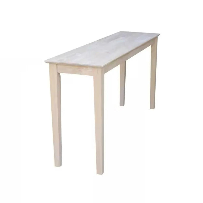 Unfinished Solid Wood 5-ft. Farmhouse Console Sofa Table by HomePacific