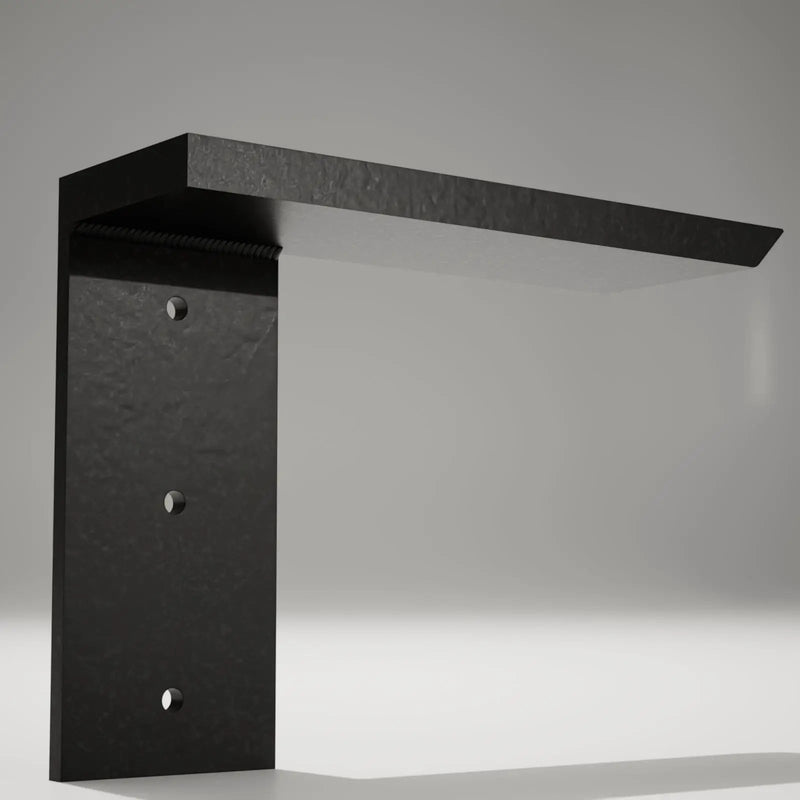 The Original™ Side Wall Free Hanging Shelf Bracket in Industrial, Aluminum or American Made Steel by The Original Granite Bracket