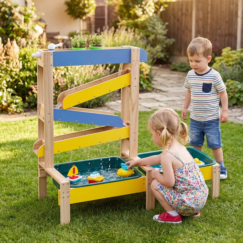 Sand and Water Table for Toddlers with 2 Basins by DirectDeals