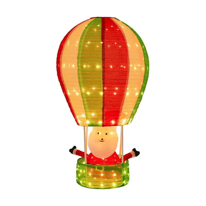 4.5 Feet Christmas Santa Claus with Hot Air Balloon by DirectDeals