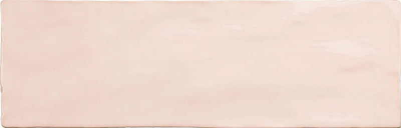 Pink 2.58 in. x 8 in. Polished Ceramic Subway Tile (5.38 sq ft/case) by Apollo Tile