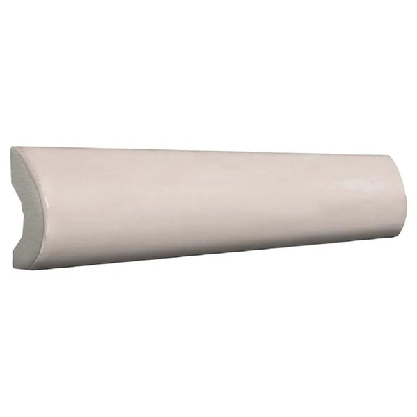 Soft Pink 1x8 Glossy Ceramic Bullnose Tile Trim (10 pack, 0.556 sq ft/case)