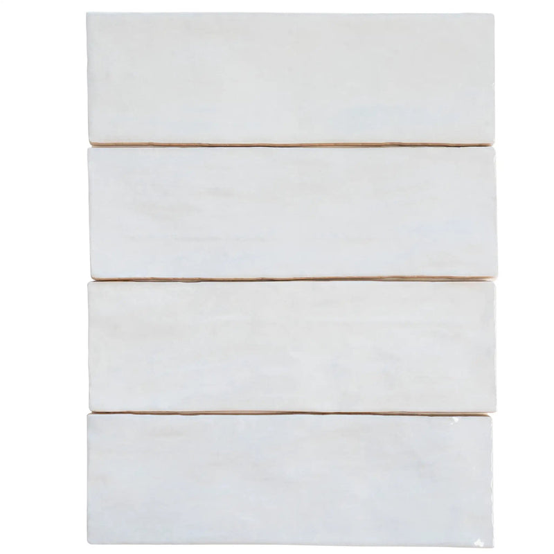 Lavanda Blue 2.58 in. x 8 in. Polished Ceramic Subway Tile (5.38 sq ft/case) by Apollo Tile