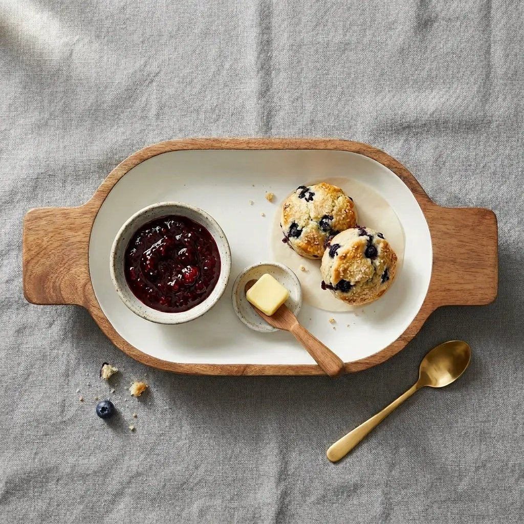 House of Avana Small Boat Mango Wood Serving Tray by House Of Avana