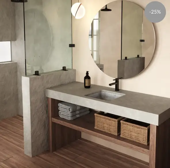 30DDALF Undermount Concrete Bathroom Sink by ZEEK