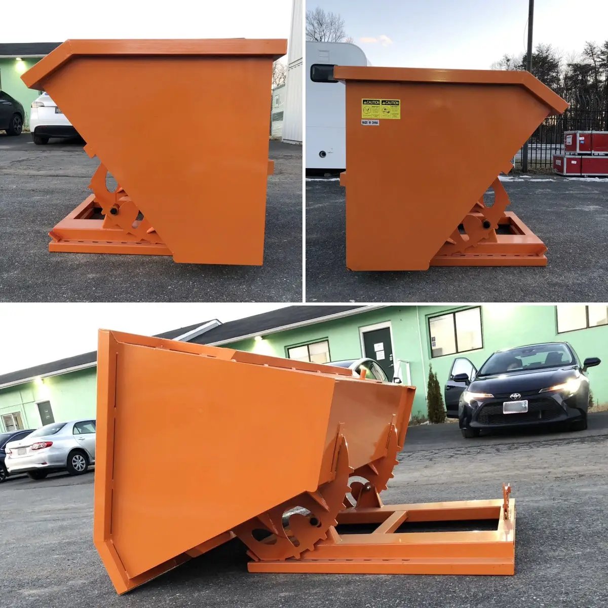Greatbear Self Dumping Forklift Hopper - 1.5 Cubic Yard Capacity by Chery Industrial