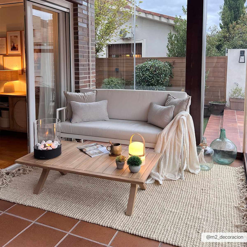 Senneterre Bleached Jute Rug by Boutique Rugs