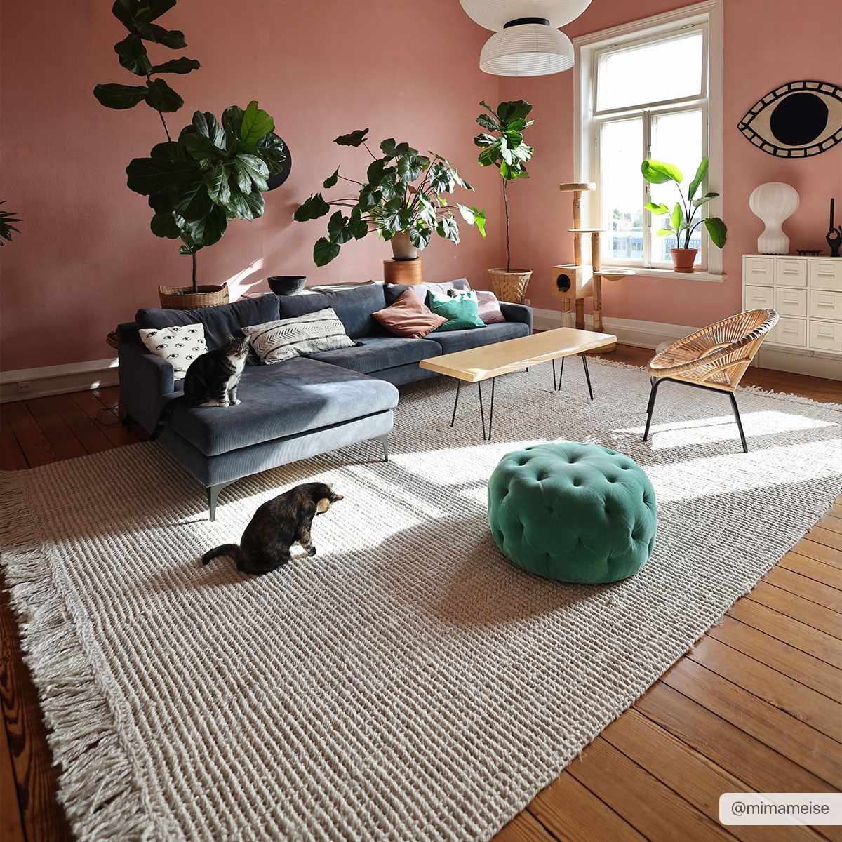 Senneterre Bleached Jute Rug by Boutique Rugs