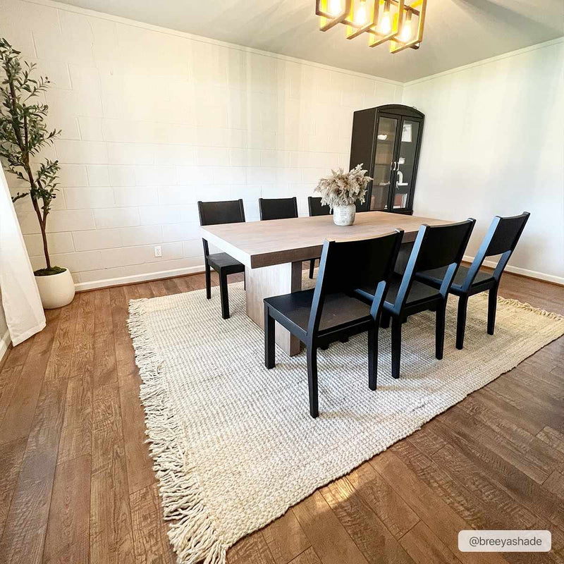 Senneterre Bleached Jute Rug by Boutique Rugs