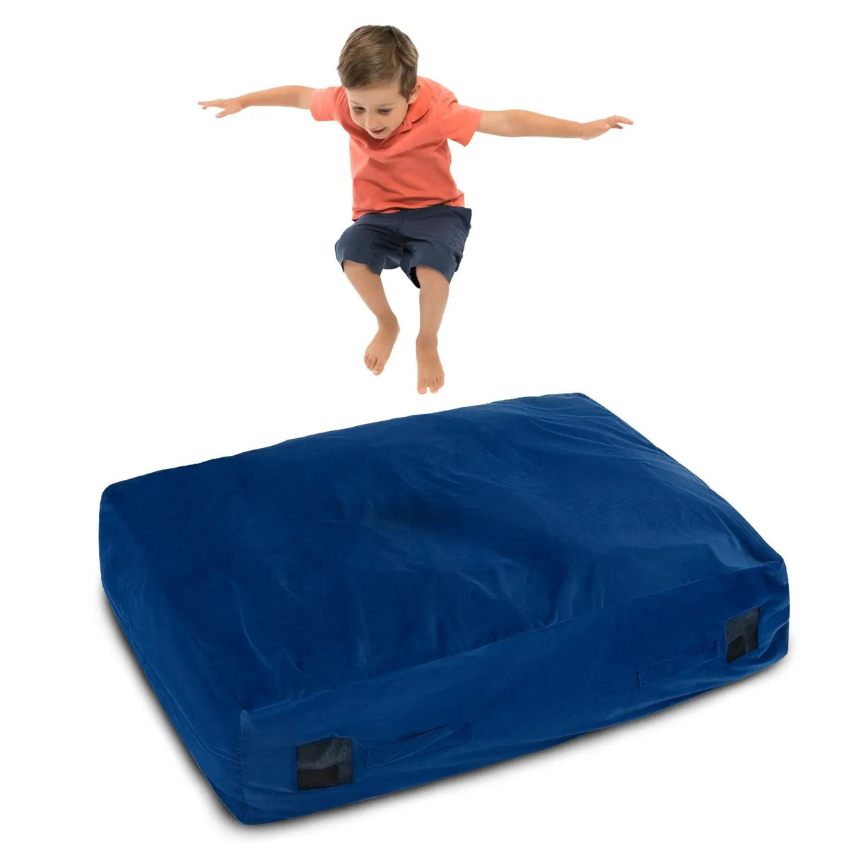 47 x 35.5 Inch Crash Pad Sensory Mat with Foam Blocks and Washable Cover by DirectDeals