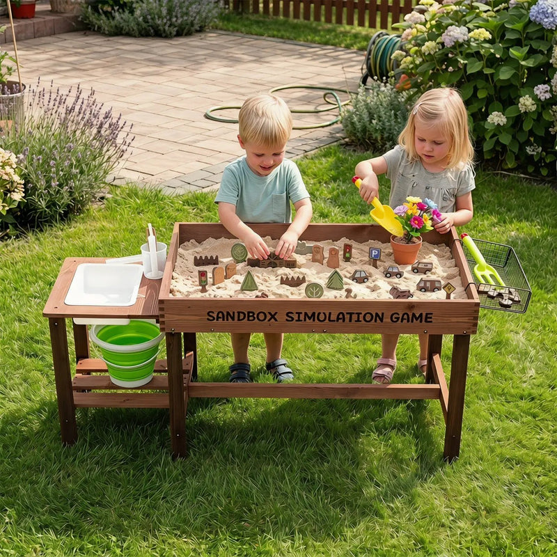 Sensory Sand & Water Table with Pump and 33 Accessories by DirectDeals