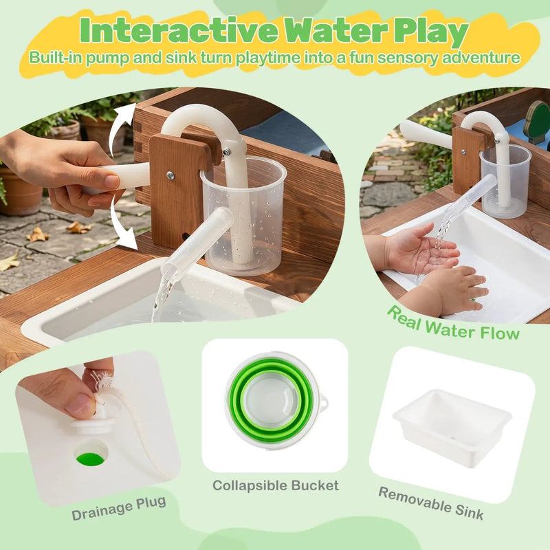 Sensory Sand & Water Table with Pump and 33 Accessories by DirectDeals