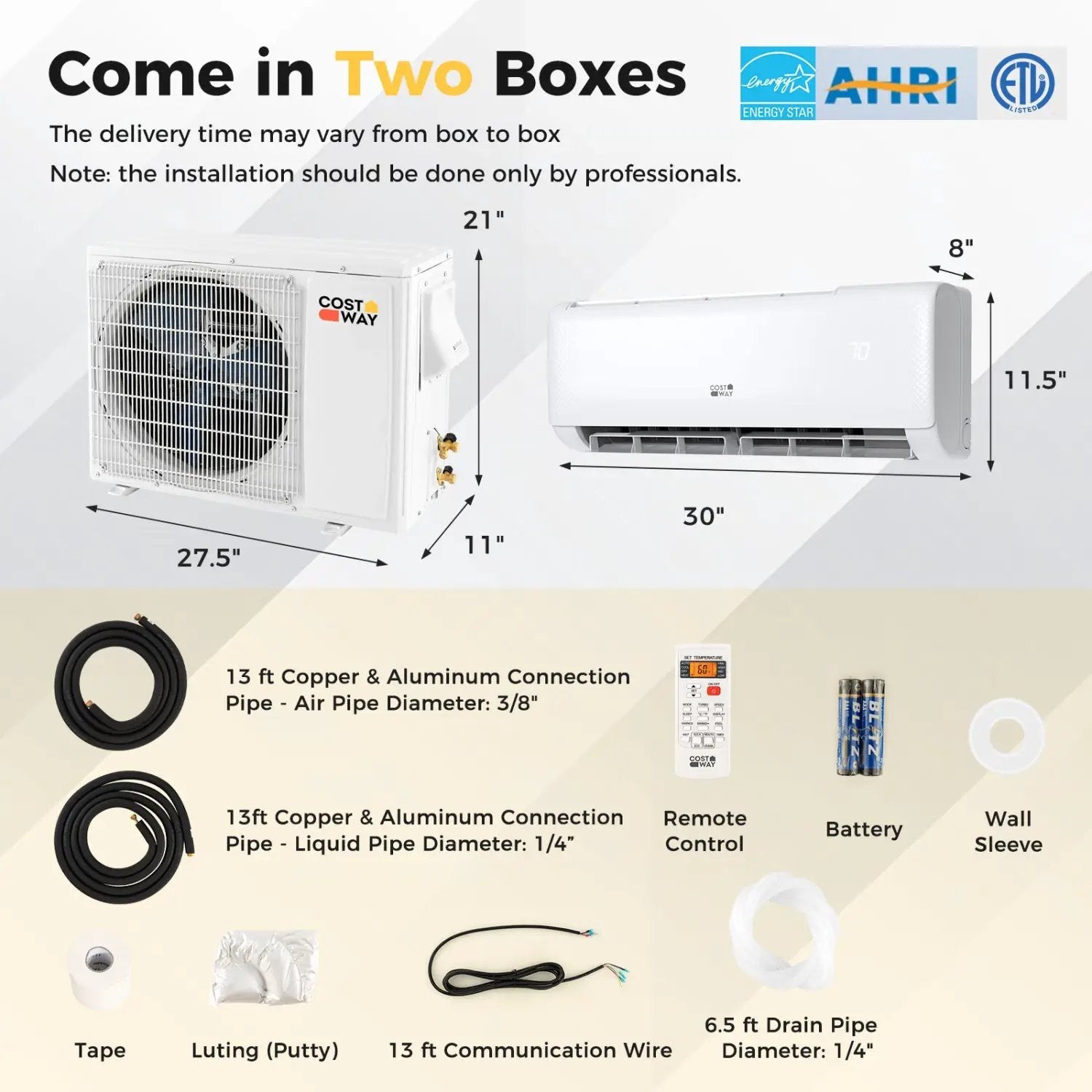 Serie Airtural 12000 BTU 21 SEER2 208 by DirectDeals