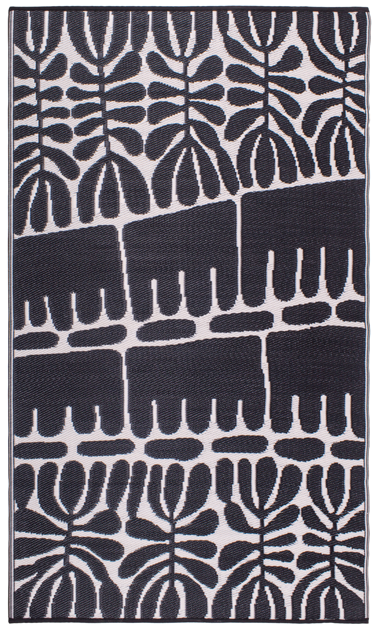 Serowe - Black & White Outdoor Rug for Patio, photo 2 of 9