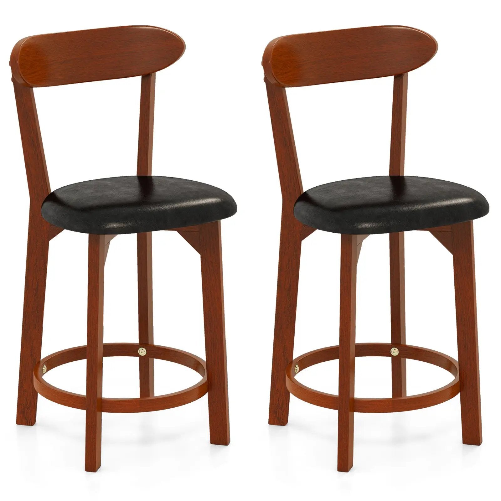 24-Inch Upholstered Counter Height Dining Chairs, Set of 2 by DirectDeals