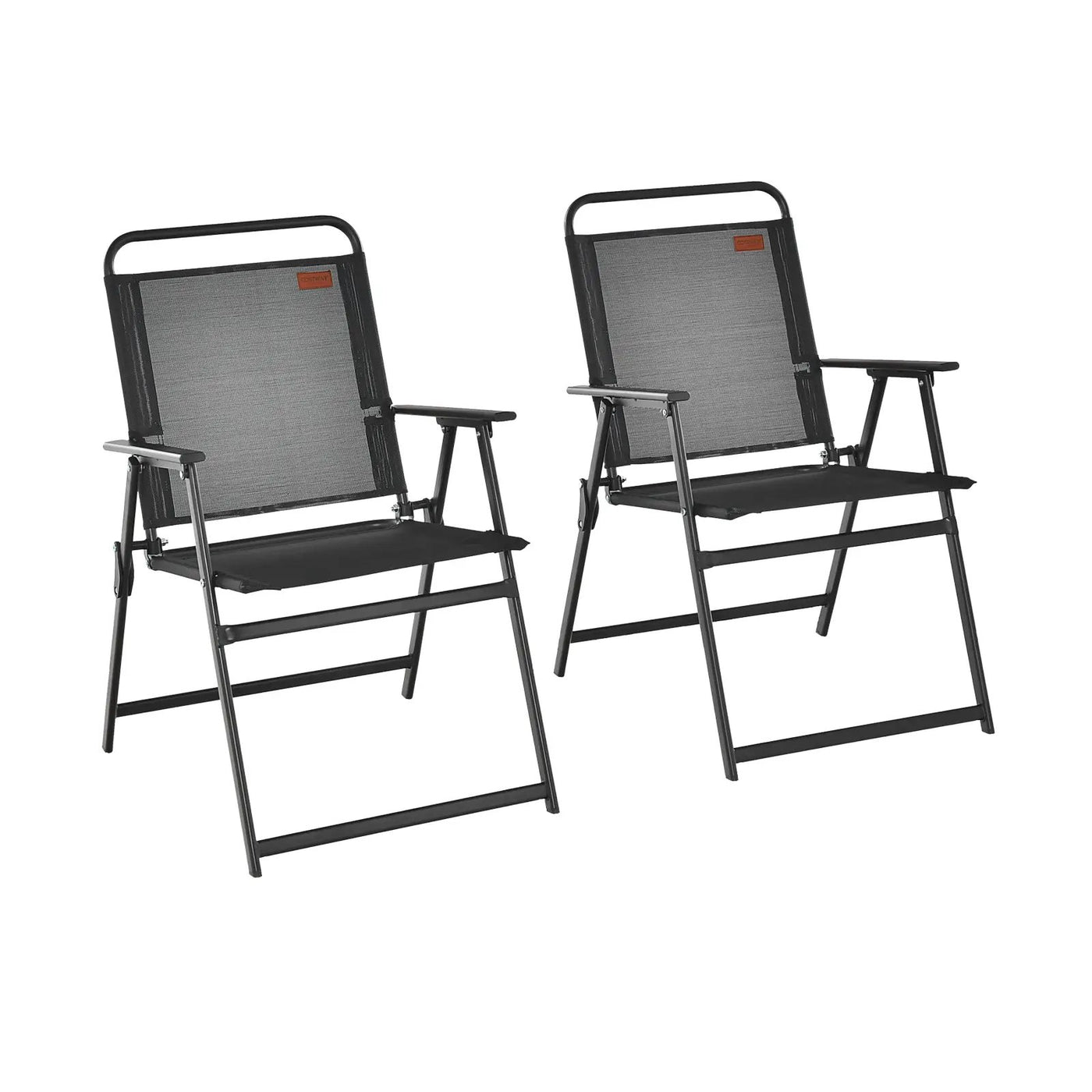 Set of 2/4/6 Outdoor Folding Chairs with Breathable Seat by DirectDeals