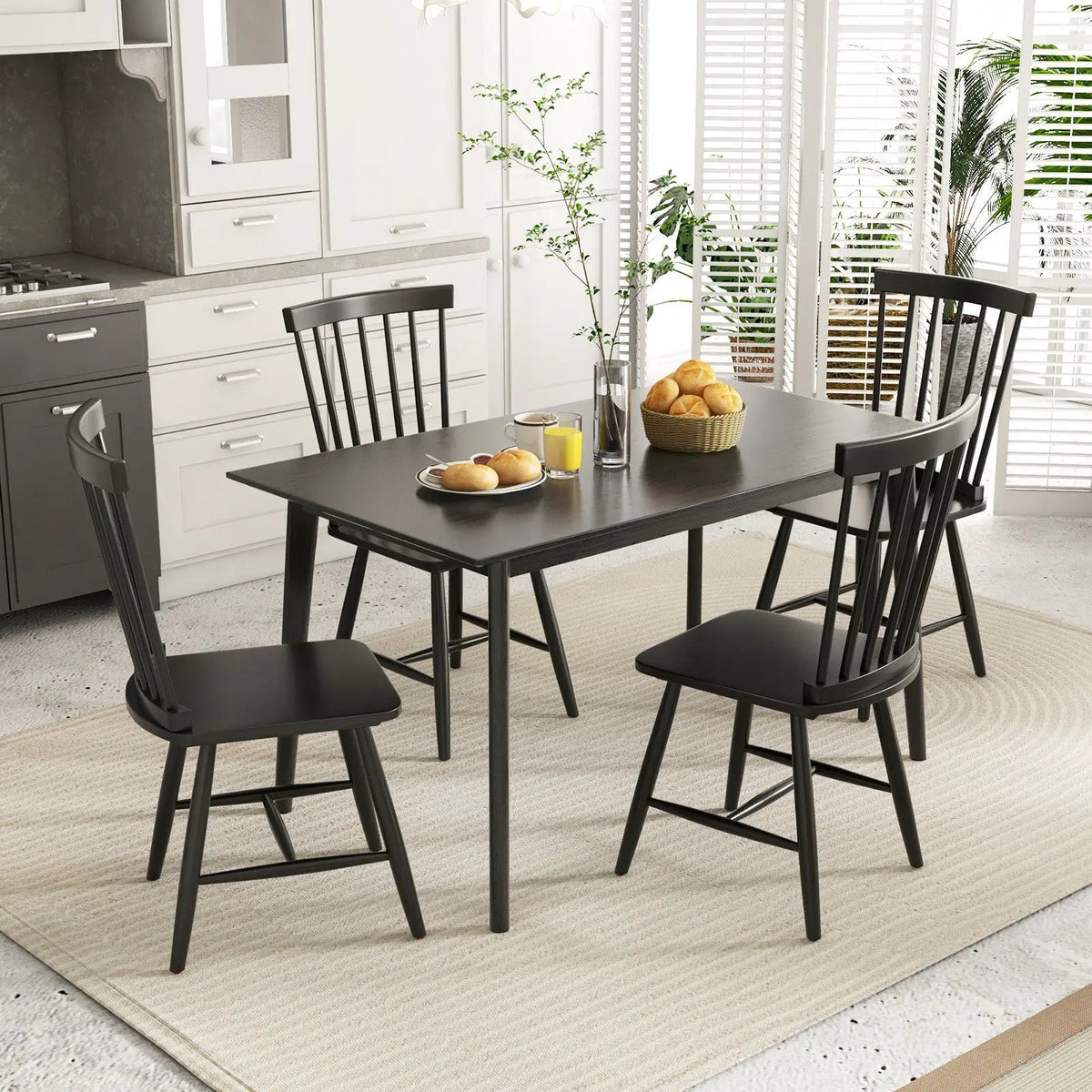 Set of 2 Windsor Dining Chairs with High Spindle Back by DirectDeals