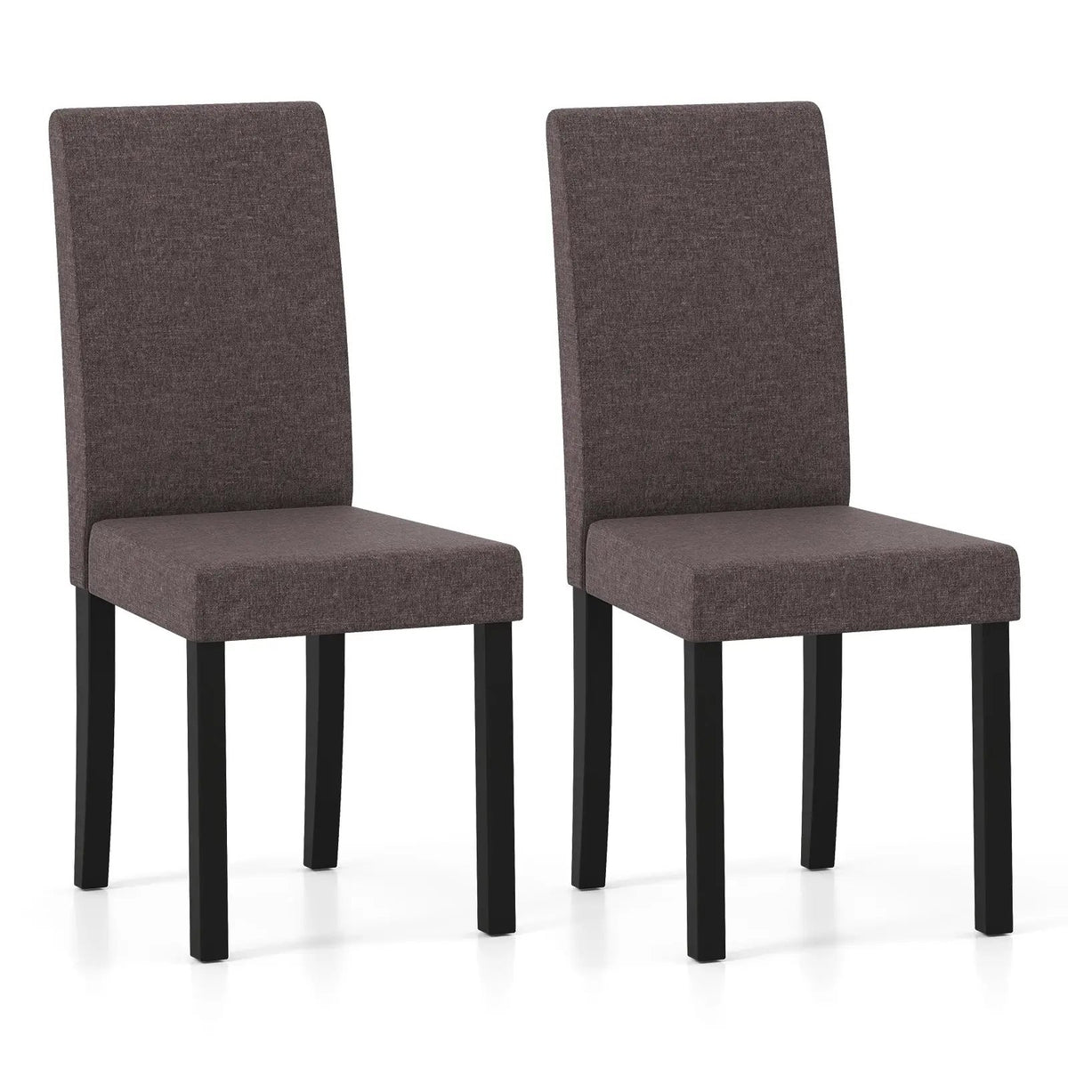 Set of 2 Dining Chair Mid-Century Modern Fabric Upholstered Parson Chairs by DirectDeals