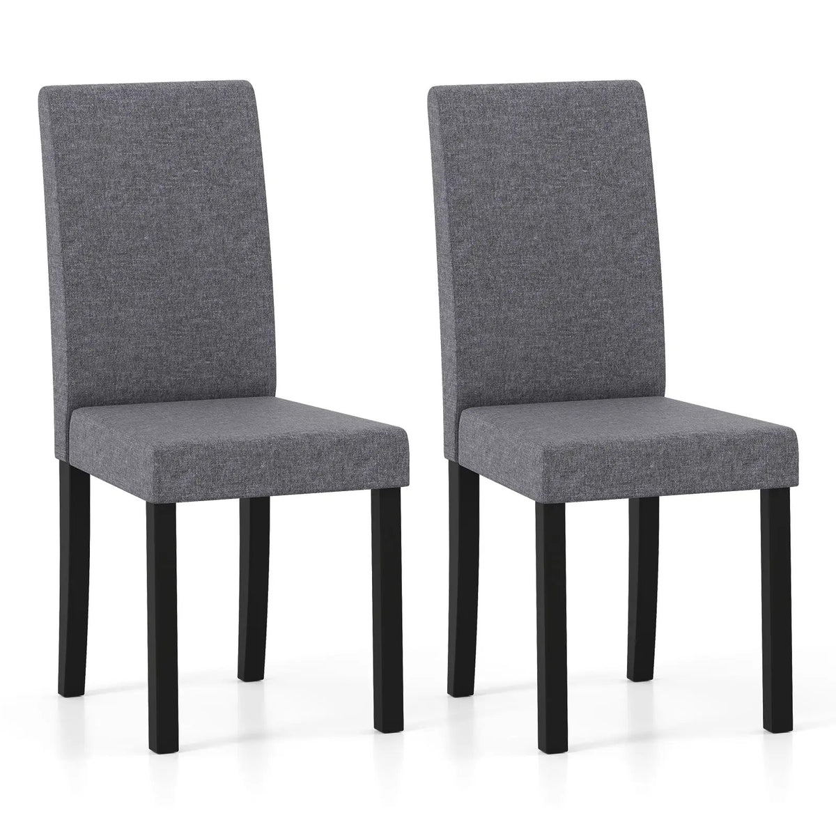 Set of 2 Dining Chair Mid-Century Modern Fabric Upholstered Parson Chairs by DirectDeals