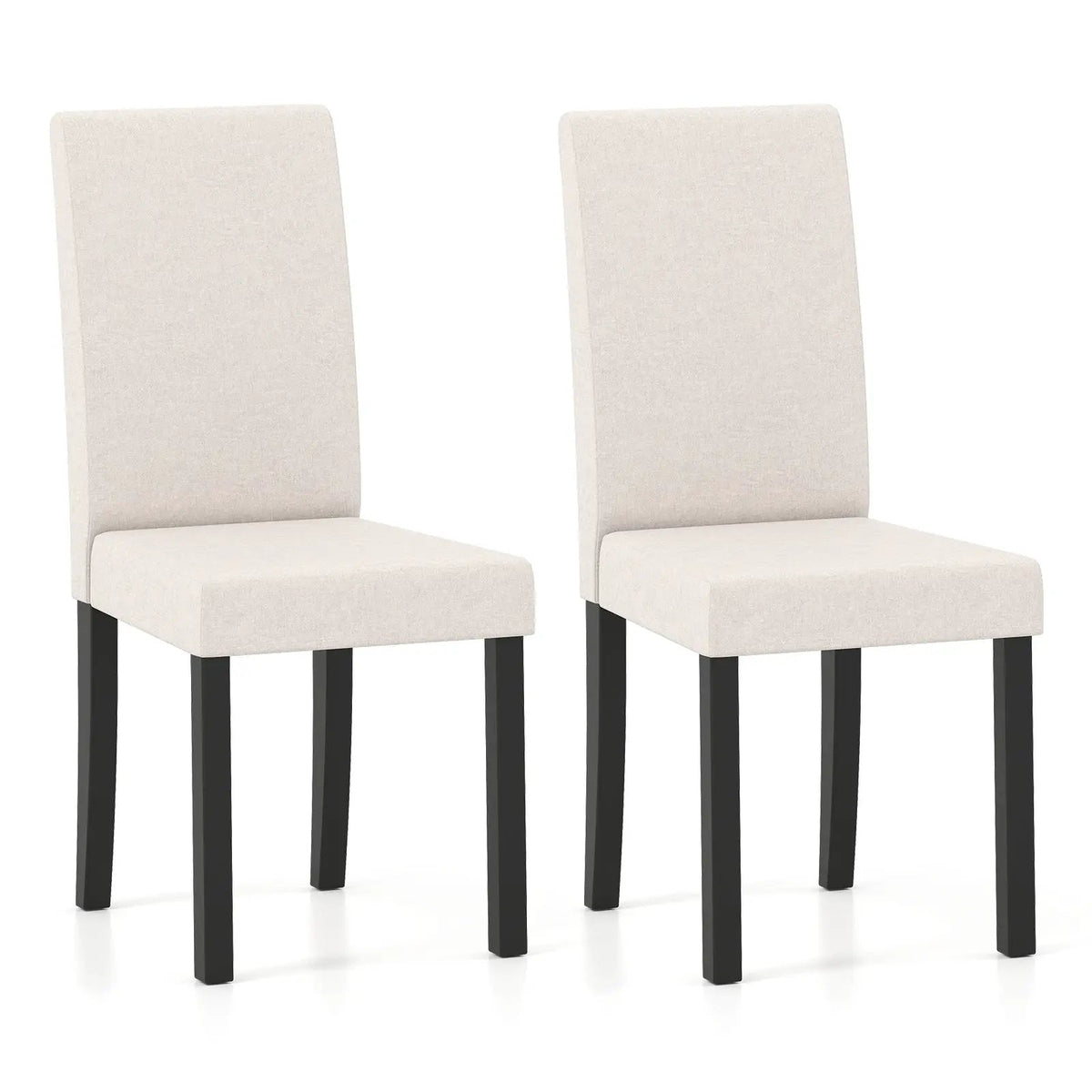 Set of 2 Dining Chair Mid-Century Modern Fabric Upholstered Parson Chairs by DirectDeals