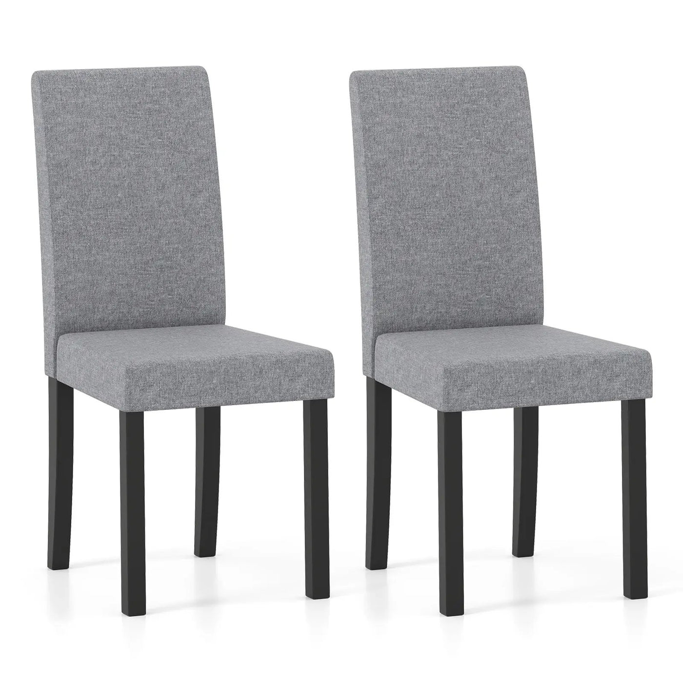 Set of 2 Dining Chair Mid-Century Modern Fabric Upholstered Parson Chairs by DirectDeals