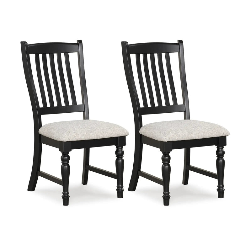 Set of 2 Dining Chairs Kitchen Side Chair with Solid Wood Legs by DirectDeals