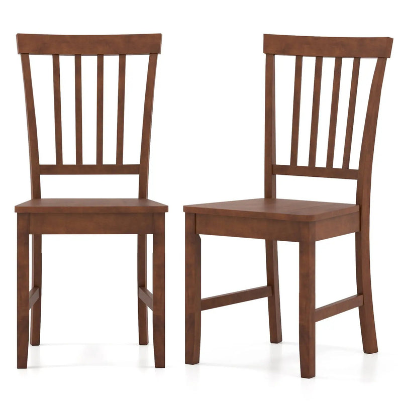 Set of 2 Dining Chairs with Solid Wooden Legs by DirectDeals
