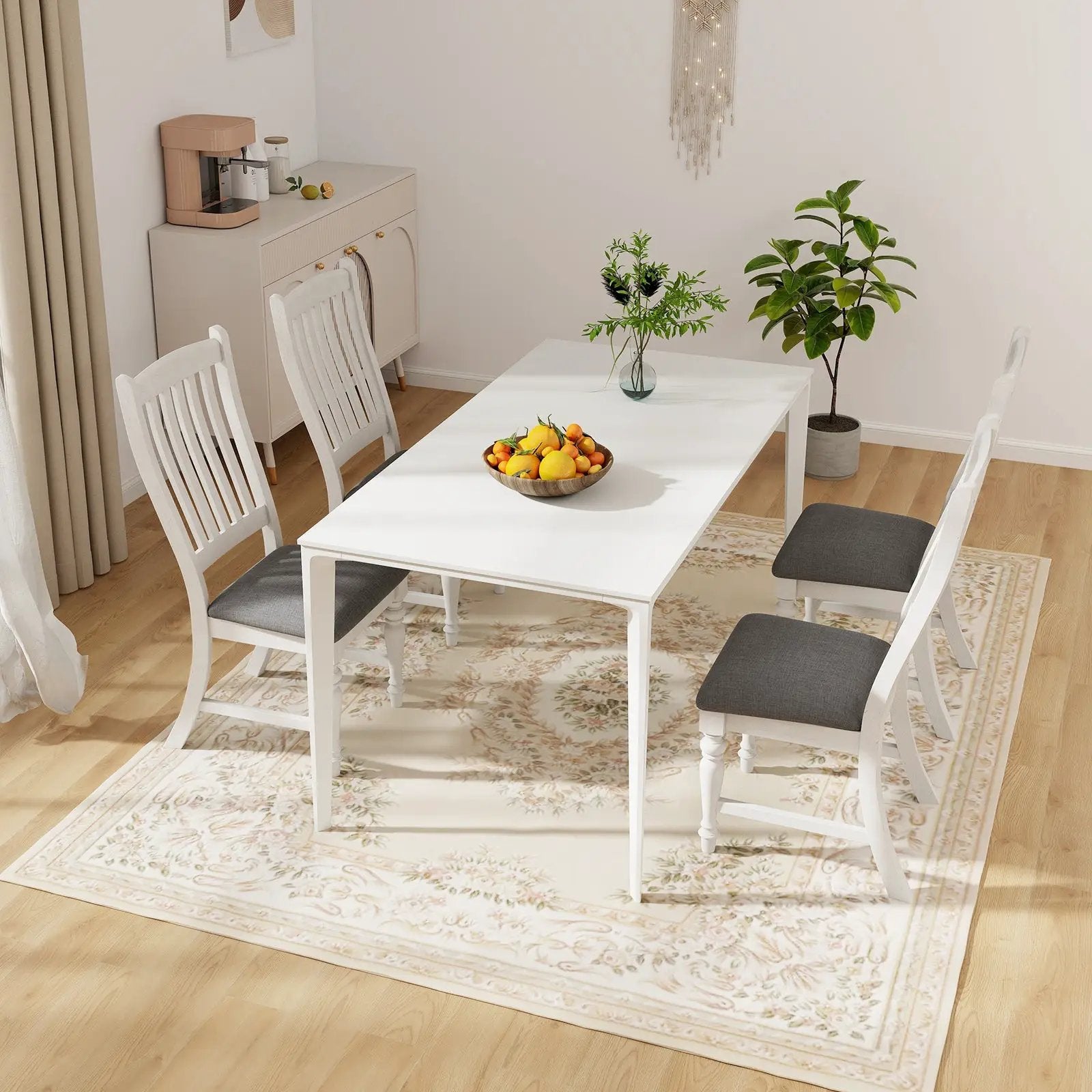 Set of 2 Dining Chairs Kitchen Side Chair with Solid Wood Legs by DirectDeals