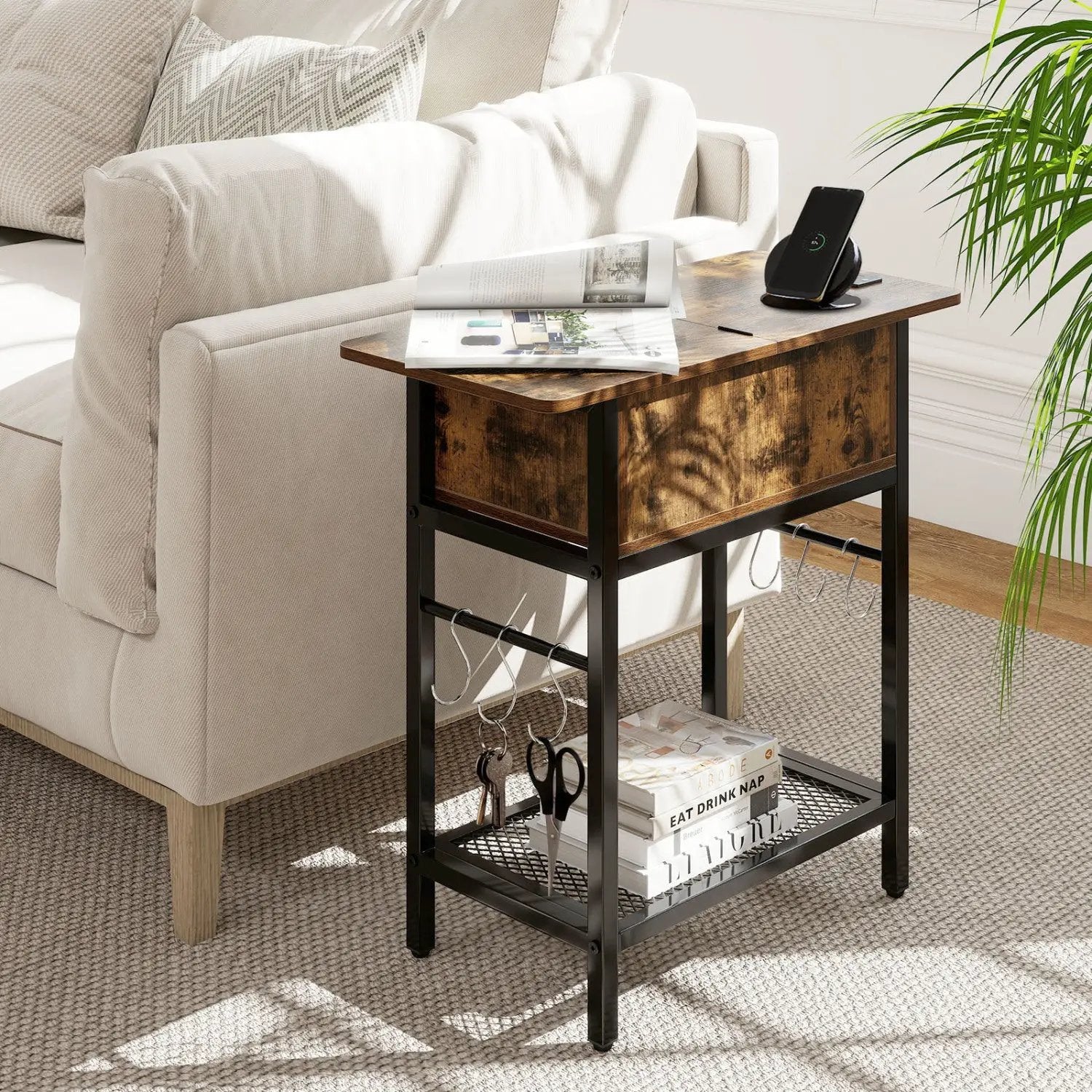 End Table Set with Charging Station & Hidden Compartment by DirectDeals