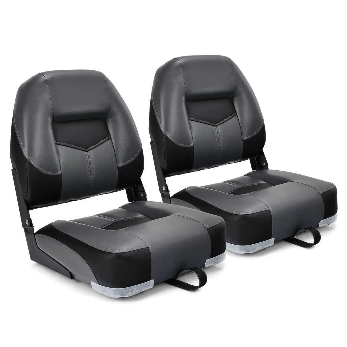 Set of 2 Folding Low Back Fishing Boat Seat by DirectDeals