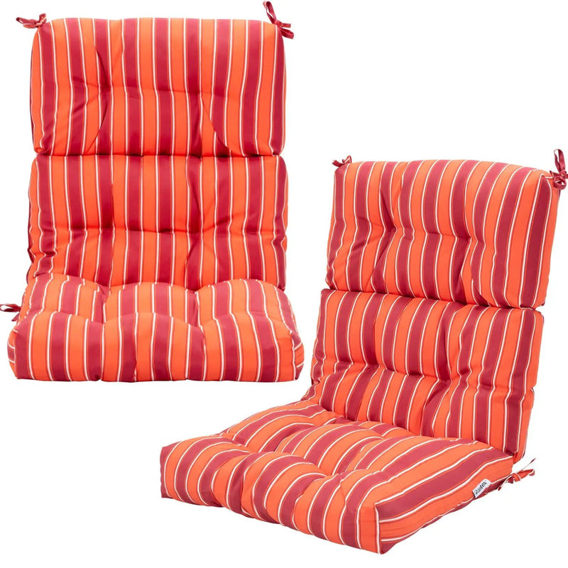 High Back Chair Cushion Set with Adjustable Height (2-Pack) by DirectDeals
