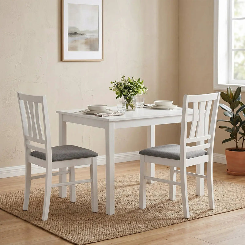 Upholstered Dining Chairs Set of 2 with Wood Frame by DirectDeals
