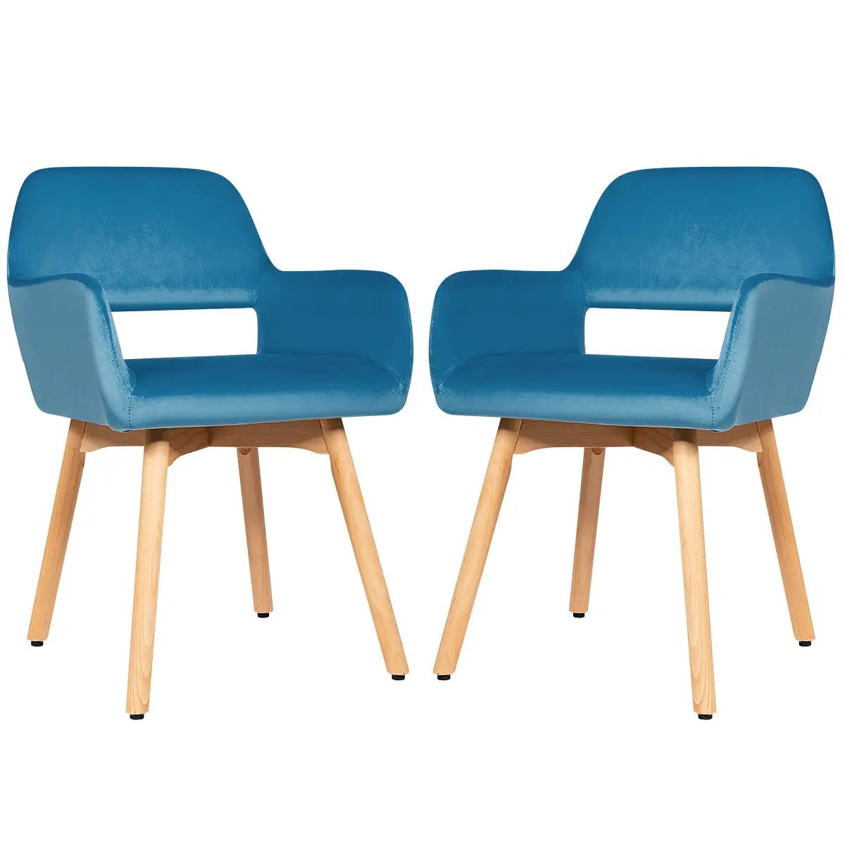 Set of 2 Modern Accent Armchairs by DirectDeals
