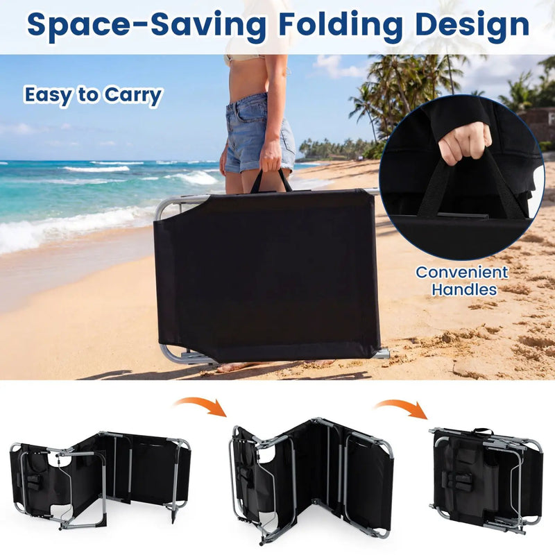 Adjustable Tanning Chaise Lounge Set of 2 with Face Hole by DirectDeals