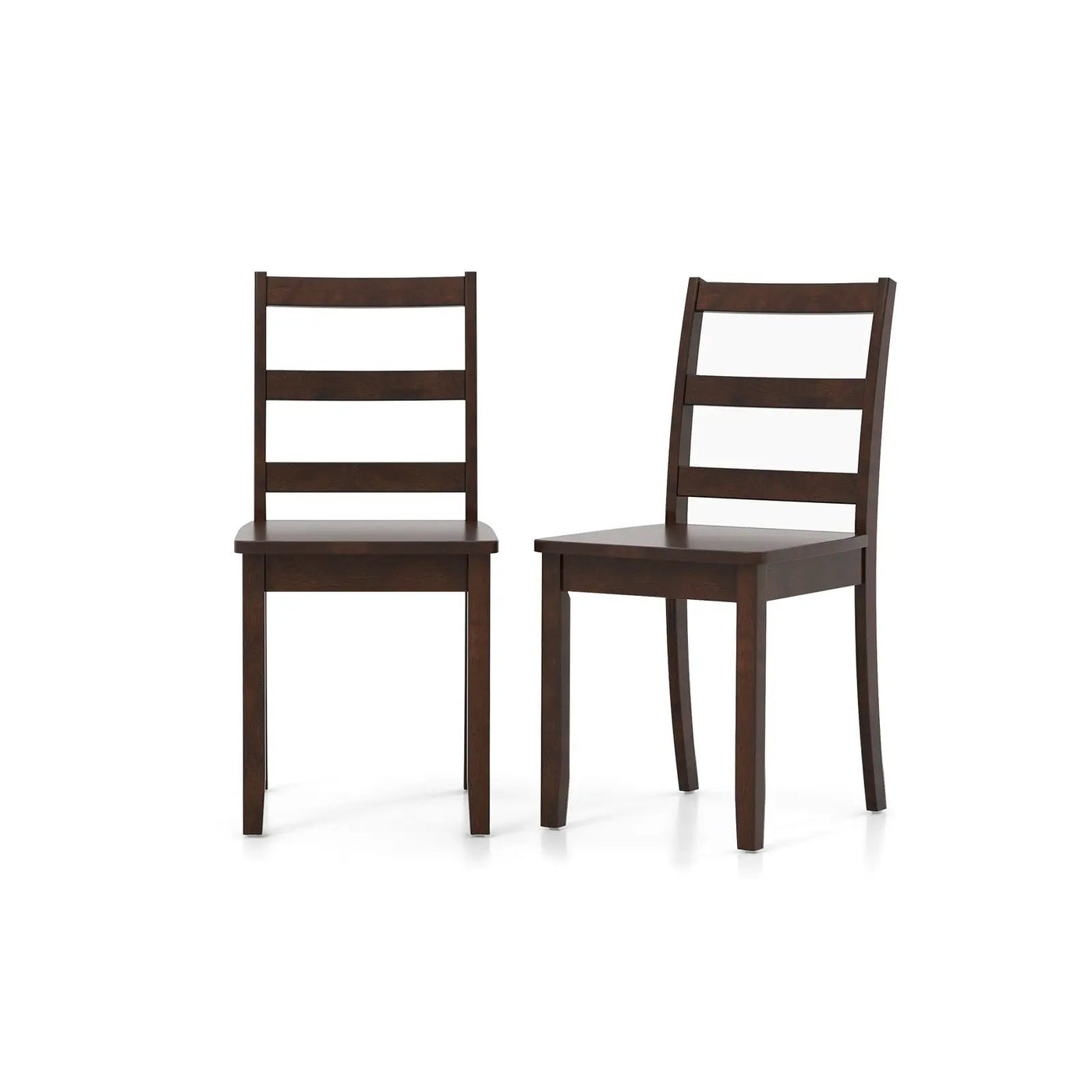 Set of 2 Wood Dining Chairs with Solid Rubber Wood Legs by DirectDeals
