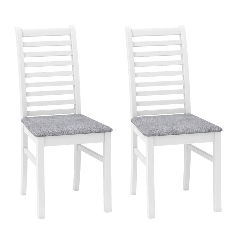 Set of 2 Wooden Dining Chair with Rubber Wood Legs for Living Room by DirectDeals