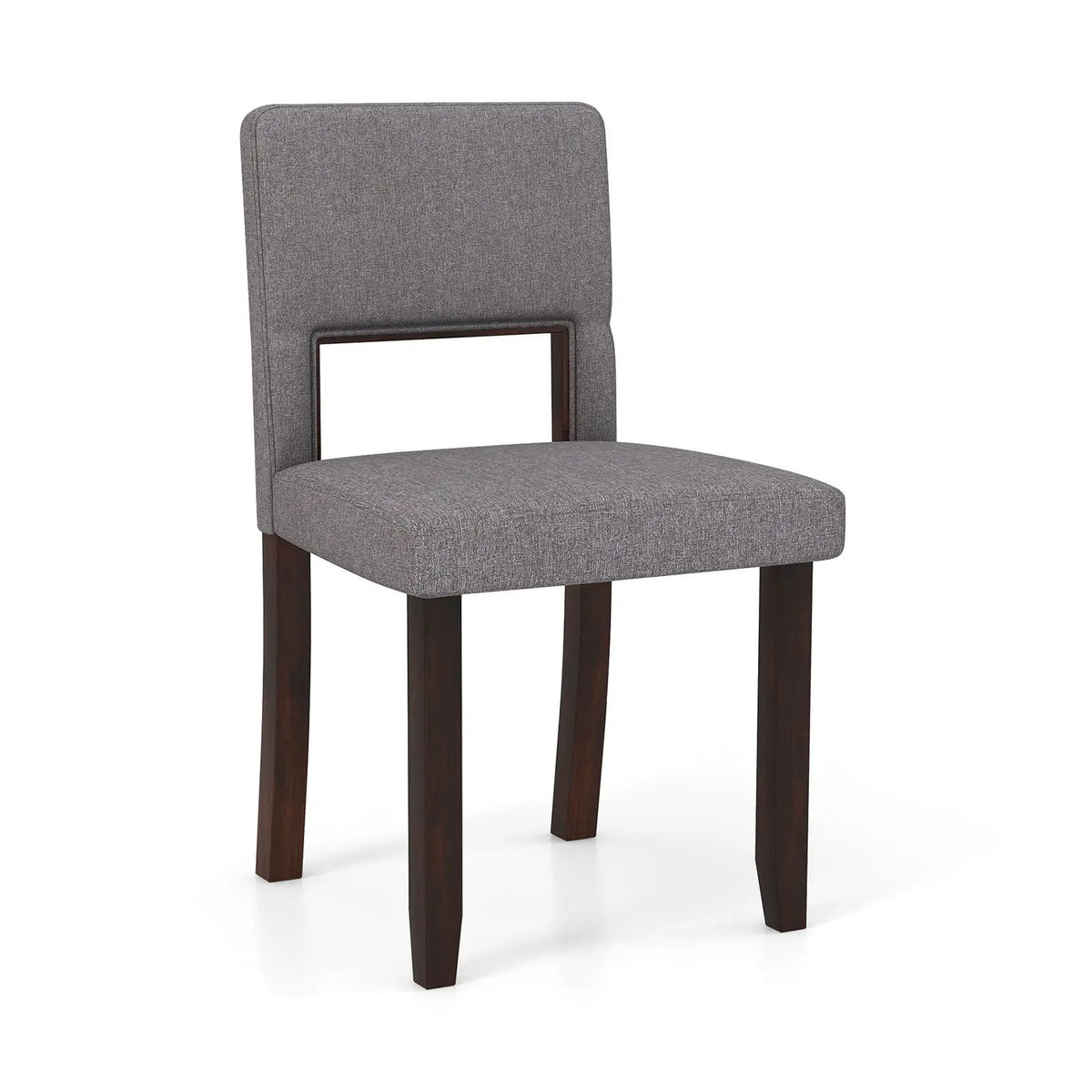 Set of 2 Wooden Dining Chair with Acacia Wood Frame Padded Seat and Back by DirectDeals